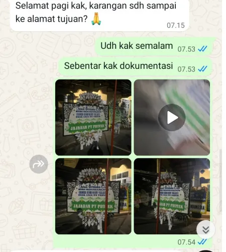 Pengiriman Papan Bunga Selamat Rengas