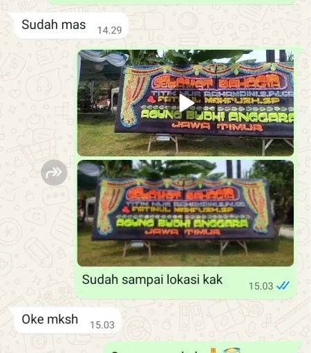 Pengiriman Papan Bunga Rengas